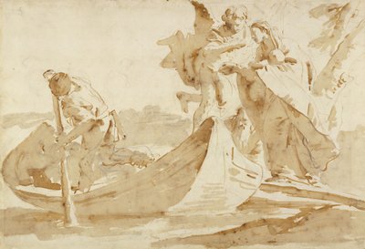 Flight into Egypt by Giovanni Battista Tiepolo